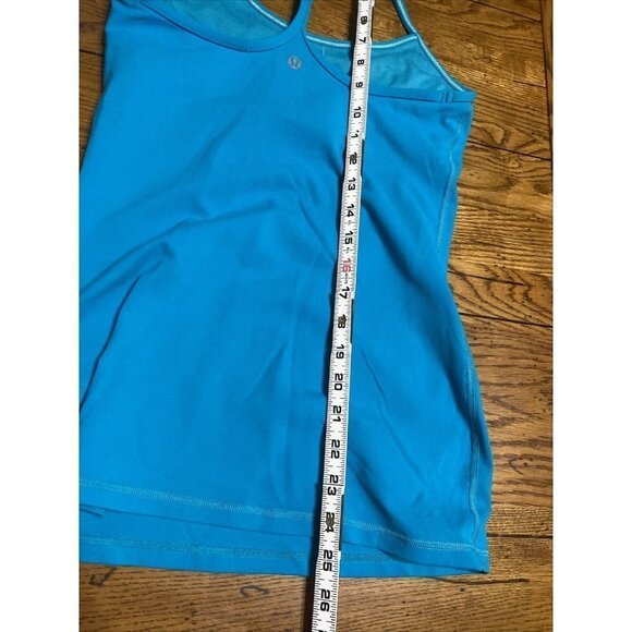 Teal Lululemon Tank With Built-In Bra  Size 6 - Picture 4 of 7